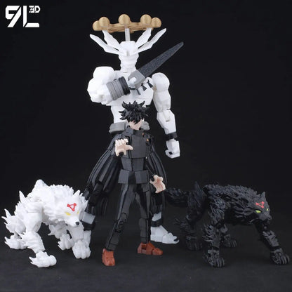 9L3D Lucky13 Gojo Sukuna Jujutsu Fushiguro Toji Gojo Satoru Action Figure Dummy13 T13 Multi-Jointed Collectible Toys Titan13