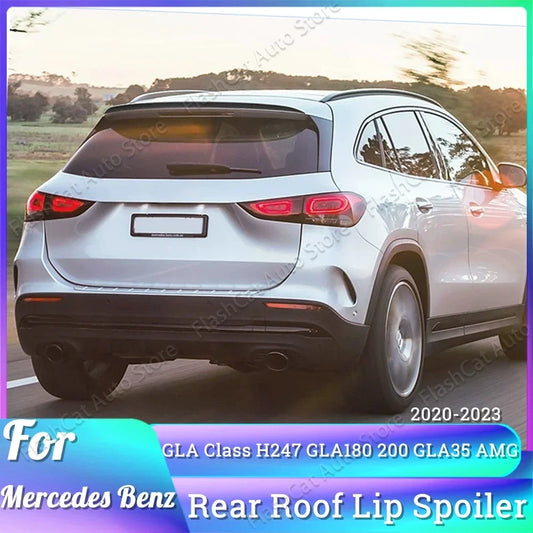 For H247 2020-2023 Car Rear Tail Trunk Spoiler For MercedesBenz GLA Class GLA180 GLA200 GLA35 AMG Spoiler Wing Carbon Fiber Look