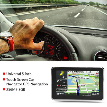 Universal 5 Inch Touch Screen Car Navigator GPS Navigation DDR256M 8G MP3 FM Europe Map Q5 1 Automotive Electronics
