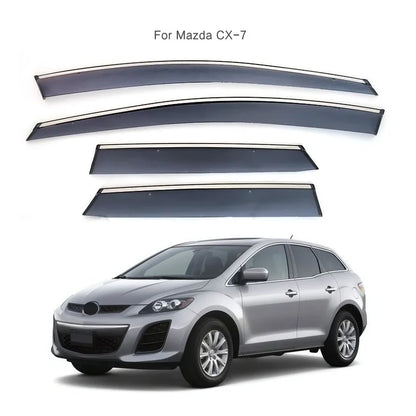 For Mazda CX-7 Window Visors Car Rain Guards Wind Deflectors Sun Vent Shade Auto Exterior Accessories