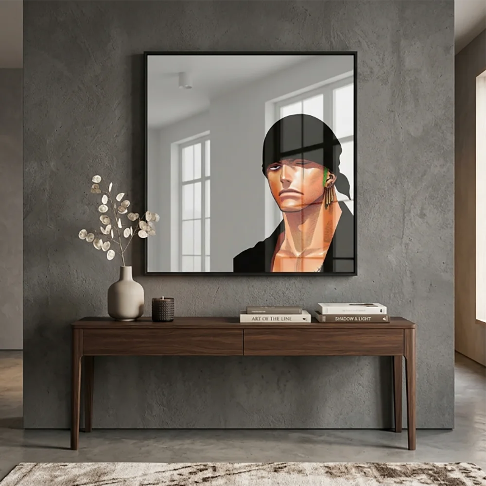 Dragon Ball Classic Prince Vegeta Anime Mirror Anime Line Drawing Mirror Stylish Otaku Vanity Mirror for Dragon Ball Lovers