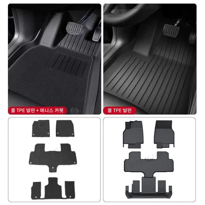 For New Tesla Model YL Launch 2026+ TPE Floor Mat & Cargo Liner All Weather Trunk Mats Floor Liner Seat Backrest Mats Floor Mat