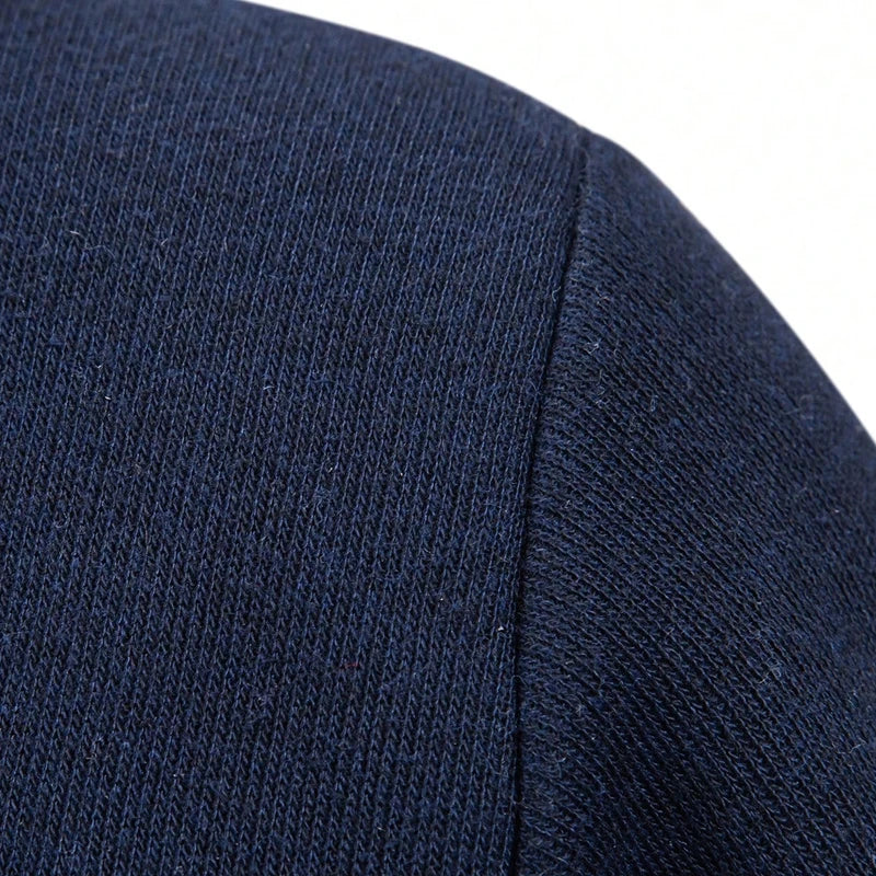 Big Size Men's Casual Full Zip Sweaters Knitted Cardigan with Pockets Windproof Autumn Winter Male Clothing
