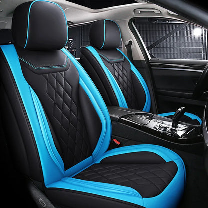 Universal Five-Seater Car Seat Covers Premium Leather Four Seasons Suitable for Most Cars SUVs Off-Road Vehicles