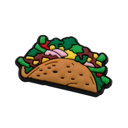 1/25PCS Delicious Food Series Shoe Accessories Charms for Women Men Sandwich Donut Pizza Shoe Decorations Fashion Clog Buckle