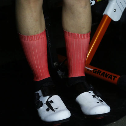 Cycling Slip Anti Silicone Summer Whiteline Aero Socks Socks Men Bicycle Sport Running Pure Color Bike Socks Calcetines Socks