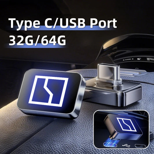 Car Accessories Metal USB Type-C Flash Drive Memory Stick Music Saver For Zeekr X 001 009 2022 2023 2024 Al