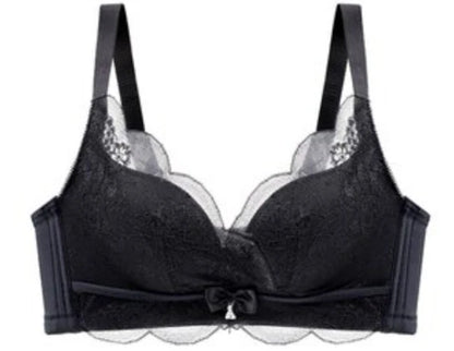 Soft Comfort Wireless Lace Bra Set Push Up Adjustable Shape Breathable Skin Friendly Ladies Underwear Lingerie Set To All Season