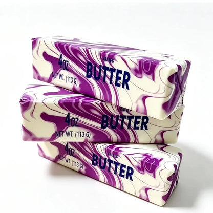 Simulation butter block squishy; four colors swirl cream shaped soft rubber stress relief toy; office desk ornament; gift