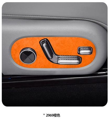 For ZEEKR 7X 2025 Super Suede Interior Accessory, Car Central Control Sliding Cover Panel Steering Wheel Decal Air Outlet Trim