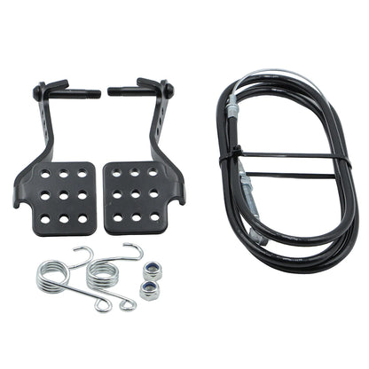 Go Kart Brake & Throttle Pedal Kit with Throttle Cable Spring Fit Predator 196cc 212cc 5.5HP 6.5HP Road Rocket Azusa Fun Kart