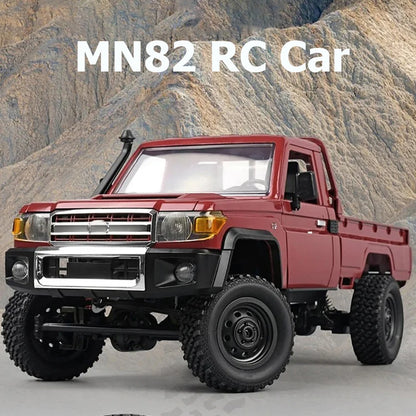 MN82PRO MN82 1/12 RC Car 4WD 2.4G Remote Control Car Simulation Classic All-terrain Off-road LED Light RC Truck Toys As Kid Gift