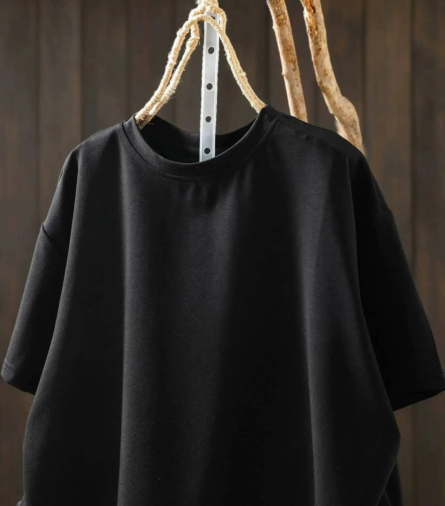 Pink Short-sleeve Women Top 2026 Stylish Summer New Design Pleated Hem Loose T-shirt ZF2158