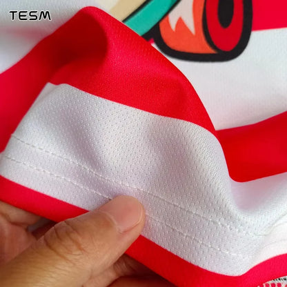 Summer Sports POLO Shirt Men Casual Short Sleeve Lapel Printed T-shirt Striped Retro Fashion Top Outdoor Team Breathable POLO