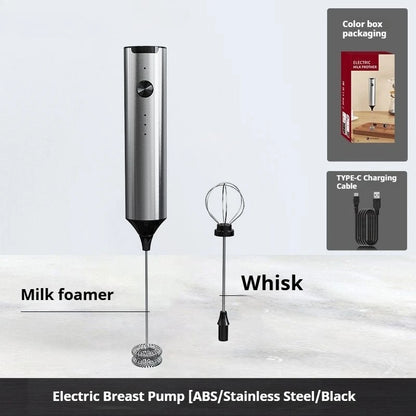 Electric Milk Frother Household 3 Speeds Rechargeable Coffee Blender Covered Storage for Drink Coffee Cooking Tool Kitchen Mixer