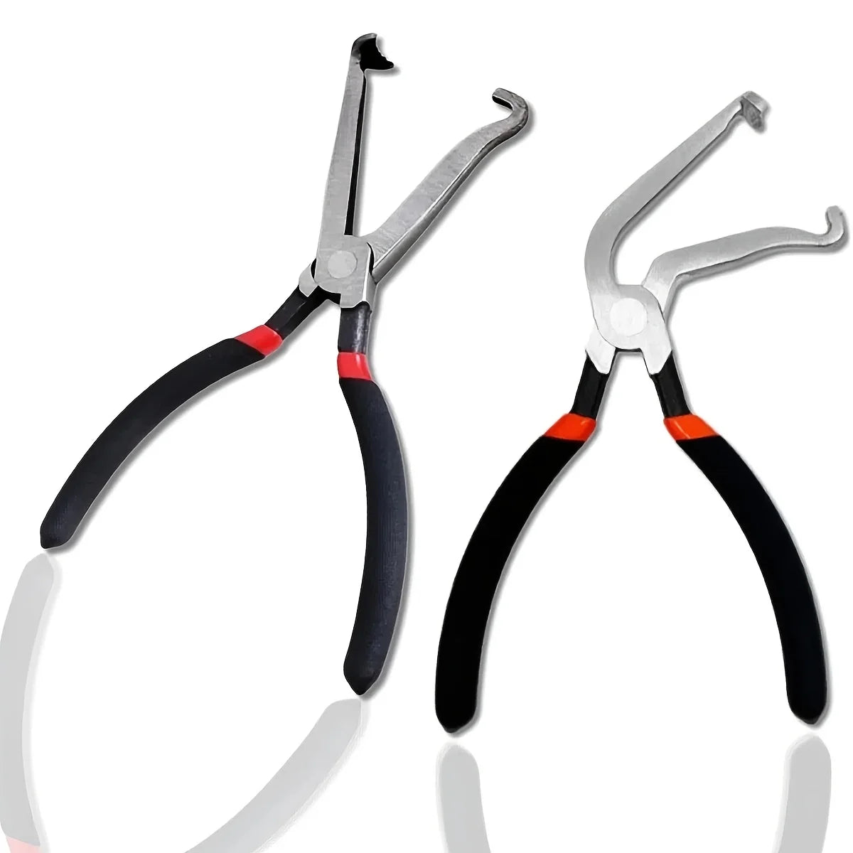 2pcs Electrical Disconnect Pliers, Fuel Line Gasoline Hose Clamp Pliers, Automotive Hose Disconnect Tool for Push-Piece Plugs