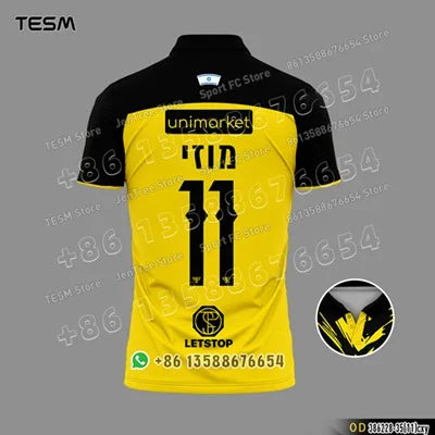 Sports POLO Shirt Summer Men Casual Short Sleeve Lapel Printed T-shirt Striped Retro Fashion Top Outdoor Team Breathable POLO