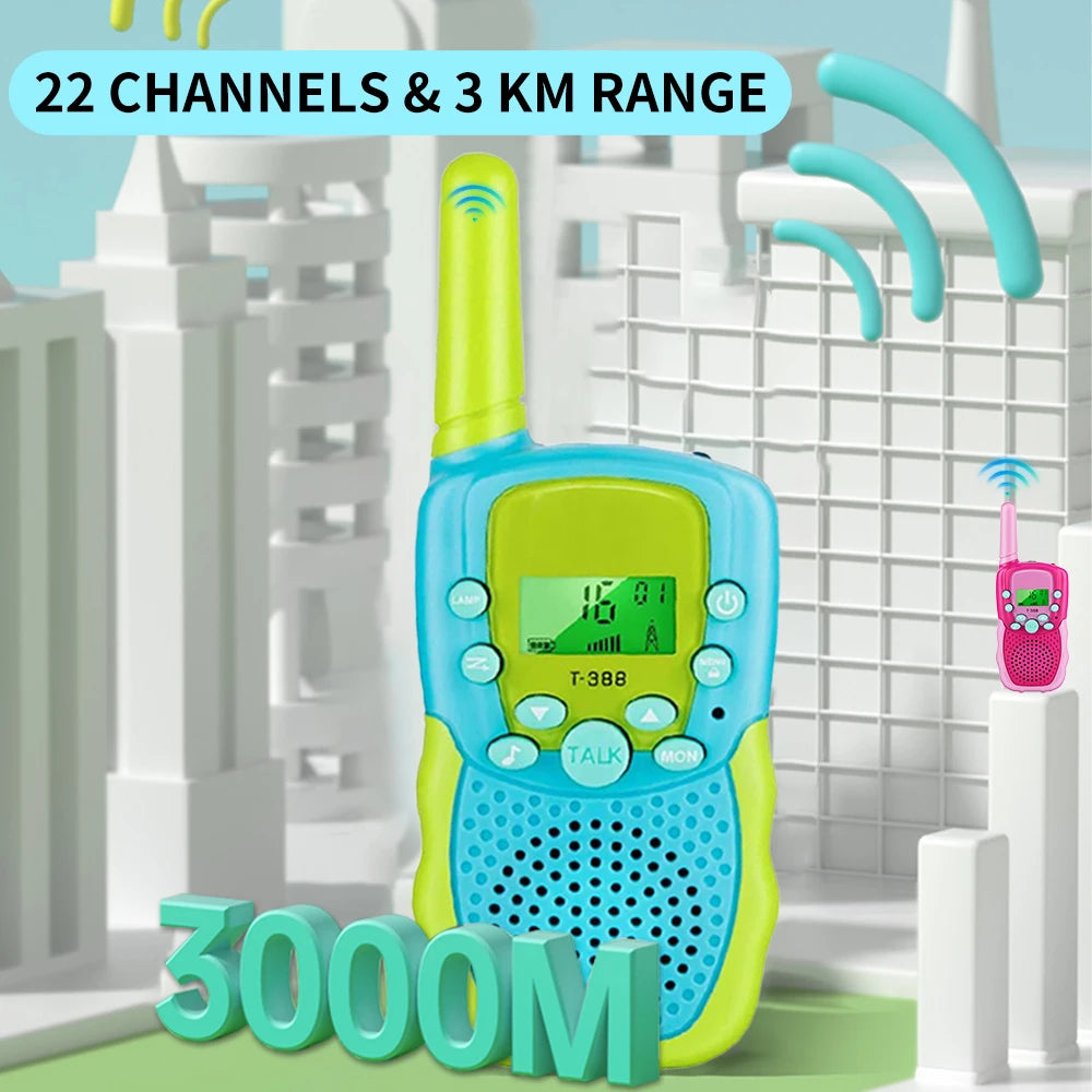 Walkie Talkie Children Toy 3KM Long Range Wireless Interphone Parent-Child Interaction Intercom Communication Toys For Kids Gift