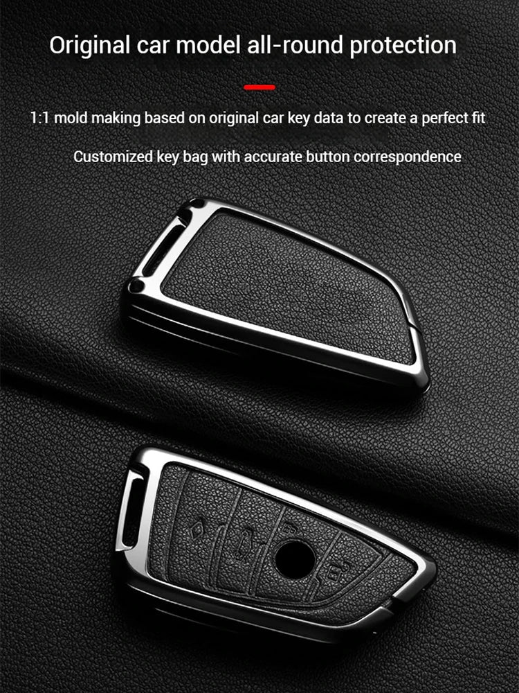 LED Display Metal Car Key Case Holder Shell Cover For BMW 5 7 Series G11 G12 G30 G31 G32 I8 I12 I15 G01 G02 G05 G07 X3 X4 X5 X7