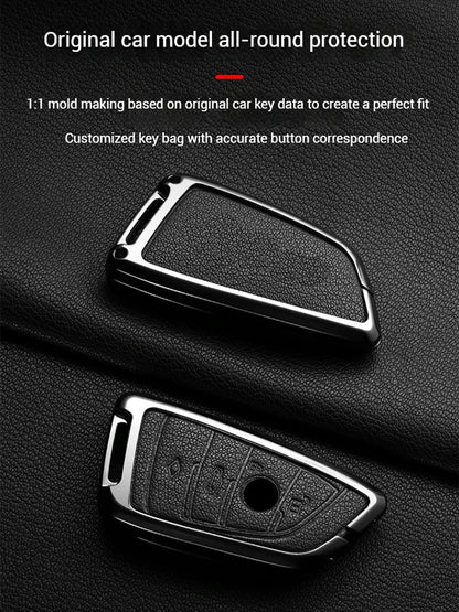 LED Display Metal Car Key Case Holder Shell Cover For BMW 5 7 Series G11 G12 G30 G31 G32 I8 I12 I15 G01 G02 G05 G07 X3 X4 X5 X7
