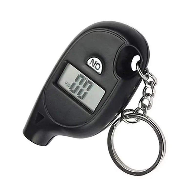 1/2/3/4pcs Mini Keychain Style Tire Gauge Digital Tester Gauge Car Tire Pressure Test Meter Car Motorcycle Tyre Diagnostic Tool