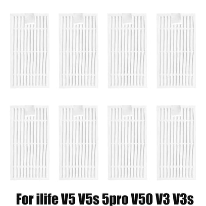 For ilife v5s v5 pro x5 V5 V3 v5s pro V50 V55 side Brush hepa Filter Mop Cloth magic paste accessories  vacuum cleaner parts