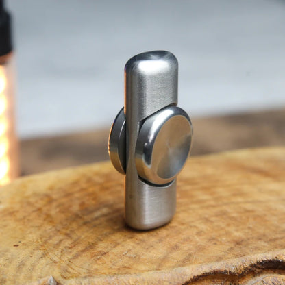 Two-leaf Stainless Steel Brushed Craft Fidget Spinner EDC Hand Spinner Office Relaxation Fidget Toys ADHD Anxiety Stress Toys