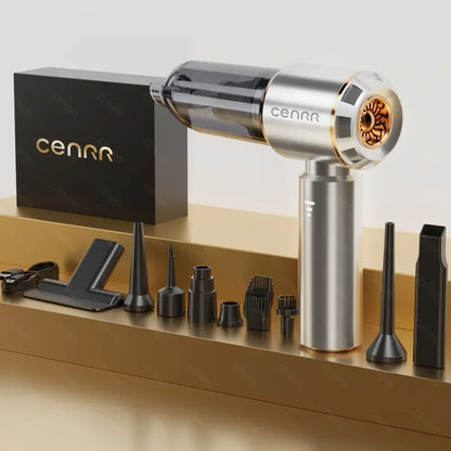 CENRR 360000PA Car Vacuum Cleaner Strong Suction Cordless Wireless Vacuum Cleaner HandHeld Portable Air Duster Home Appliance