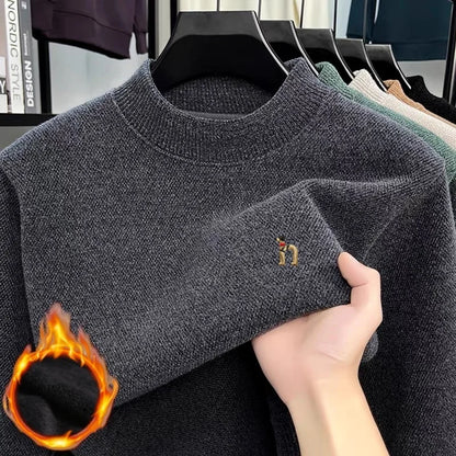 Luxury men's top for autumn and winter, warm andcomfortable jacket, high-quality commuting sports, high-end embroidered pullover