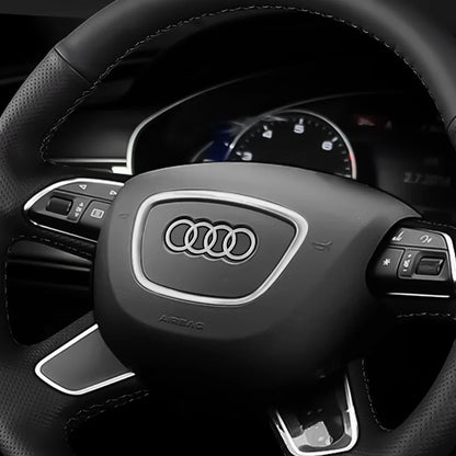 Car Styling Steering Wheel Center Logo Covers Trim Accessorie Fit  AUDI A6L Q7 Q3 Q5 A7 A5 A3 A4L A8L A8 Q5L Q8 A7 Q6 E-TRON SQ5
