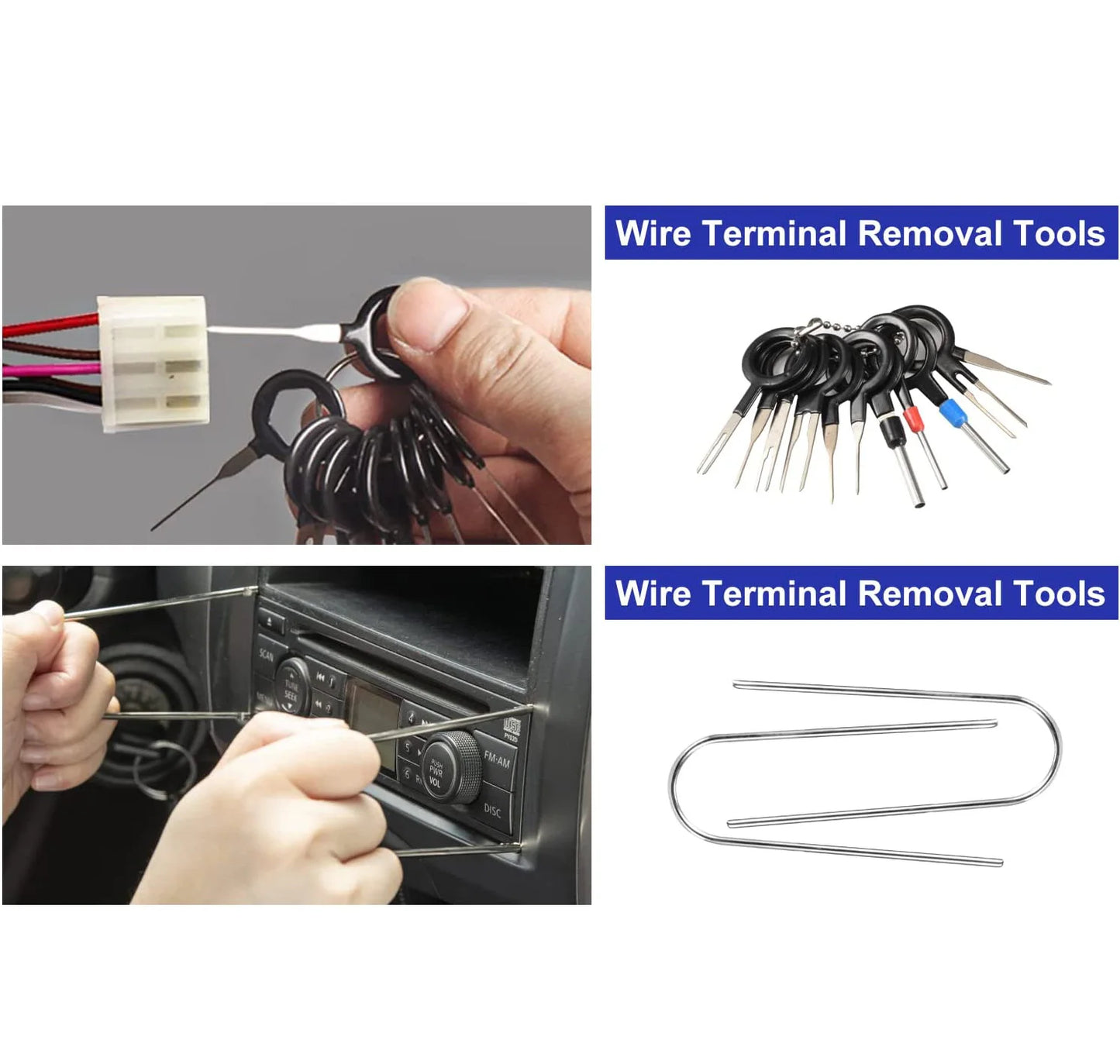 43pcs Hand Tool Set Pry Disassembly Tool Interior Door Clip Panel Trim Dashboard Removal Tool Kit Auto Car Opening Repair Tool