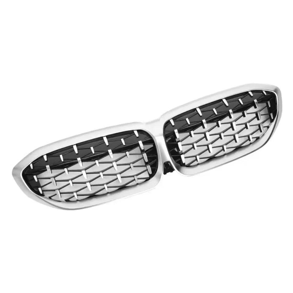 XVIP Front Bumper Kidney Grill Diamonds Style Grille For BMW 3-Series G20 G21 2019-2022 318i 320i 320d 330i 340i 340d M Sport