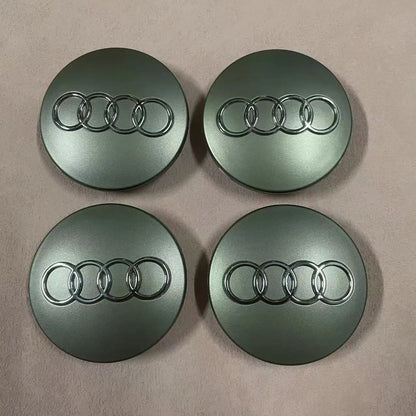 4pcs Audi Wheel Center Cap Hub Covers 60mm-135mm Car Styling Badge Auto Accessories Compatible with A3 A4 A5 A6 A7 S4 Q7 Q3