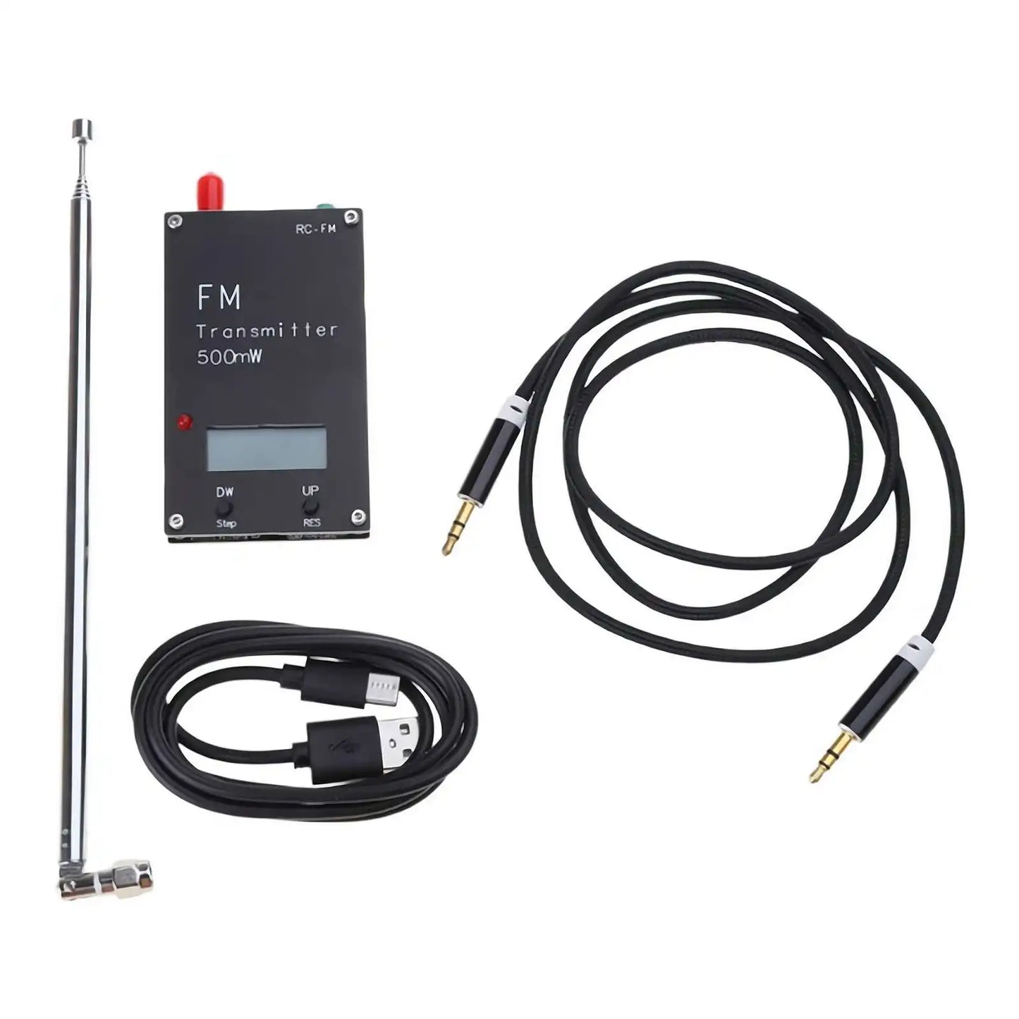 Auto 2000M FM Transmitter LED Digital Display Audio Stereo FM Transmitter USB TYPE-C CAR Radio Broadcast Campus Radio Station