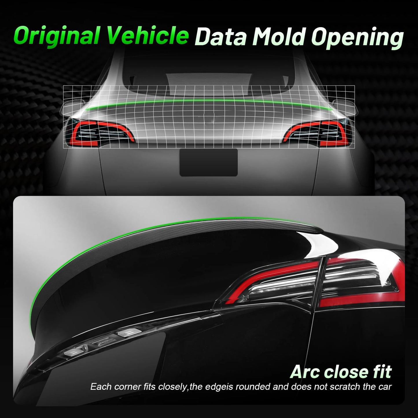 For Tesla Model Y 2024-2020 Spoiler Model 3 Highland 2017-2026 Trunk Wing Real Carbon Fiber Original Modely Car Accessories