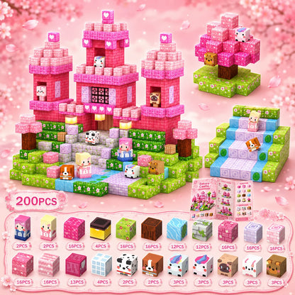 Magnetic Building Blocks Magnet World Magnetic Farm Style Tin Box Construction Brick Cube STEM Boy Girl Children Toy Set Gift