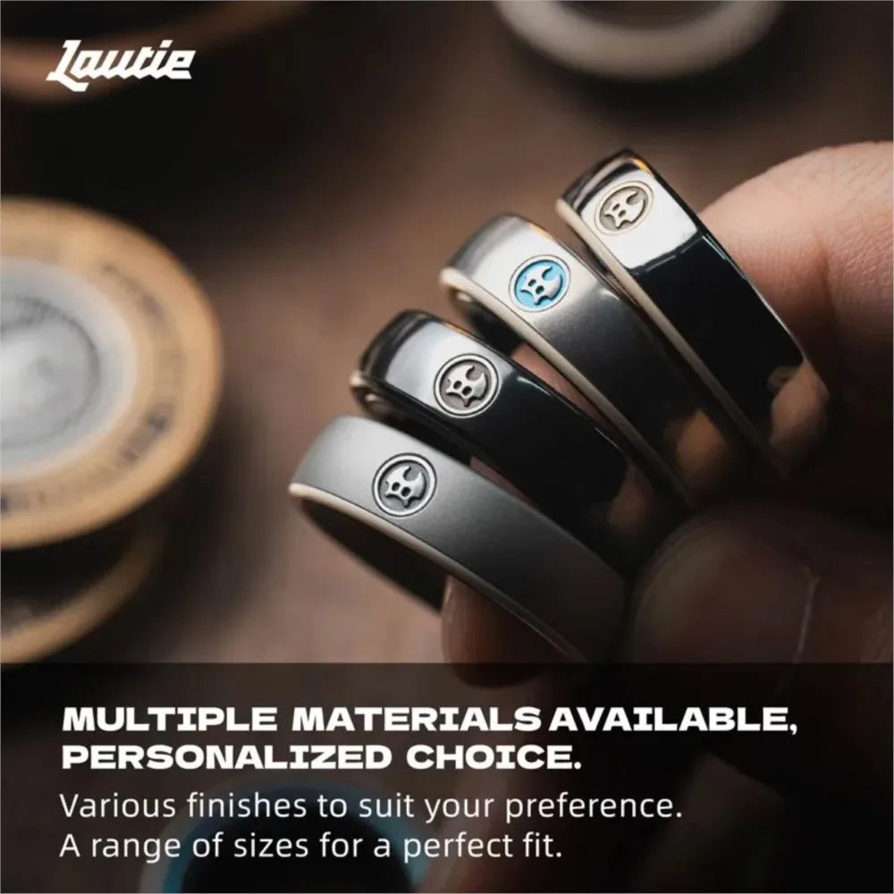 LAUTIE Mechanic-I Slim Fidget Ring 18.5mm/20mm PEEK Track Spy Wars Series Traditional Ring Office Desk Accessories