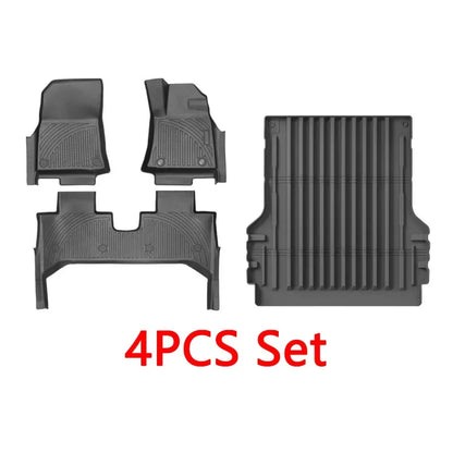 For BYD Shark Shark 6 2025 2024 RHD TPE Full Cover Floor Mats With Door Sill Protector, Floor Liners Cargo Liner Protection