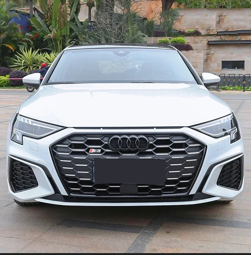 1Pcs ABS Car Front Hood Emblem Bonnet Logo Rear Trunk Badge For Audi A3 A4 A5 A6 A7 A1 A2 Q2 Q3 Q4 Q5 Q7 Q8 TT S3 S4 Car sticker