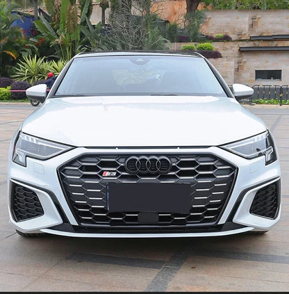 1Pcs ABS Car Front Hood Emblem Bonnet Logo Rear Trunk Badge For Audi A3 A4 A5 A6 A7 A1 A2 Q2 Q3 Q4 Q5 Q7 Q8 TT S3 S4 Car sticker