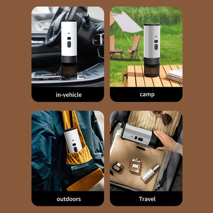 3 In 1 Espressoes Machine High Capacity Battery Digital Display Wireless Washable Usb Rechargeable Coffee Maker For Travel