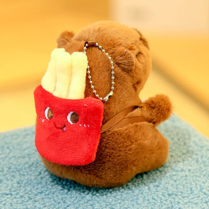 29styles Cartoon Capybara Plush Keychain Cute Stuffed Doll Toys Bag Pendant Hanging Decoration Kapila Doll Ornament Keyring Gift