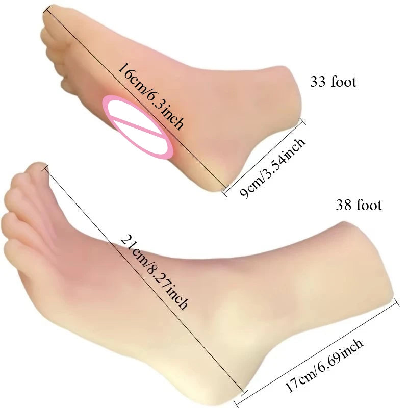 Foot Vagina Masturbator Soft Stick Sex Toys for Men Fetish Fake Pussy Adult Products Accessories Lifelike Woman Feet Model