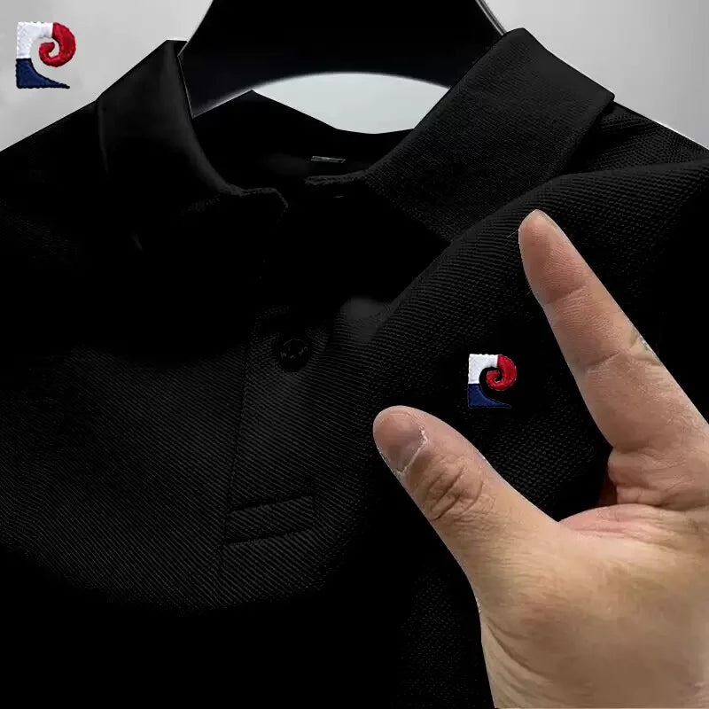 Summer Men's High-Quality Short-Sleeved Polo Shirt New Fashionable, Casual, Comfortable, Cool and Breathable Top