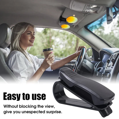 2/1pcs Auto Sun Visor Glasses Box Sunglasses Clip Card Ticket Holder Stand Universal Fastener Case Eyeglasses Car Accessories
