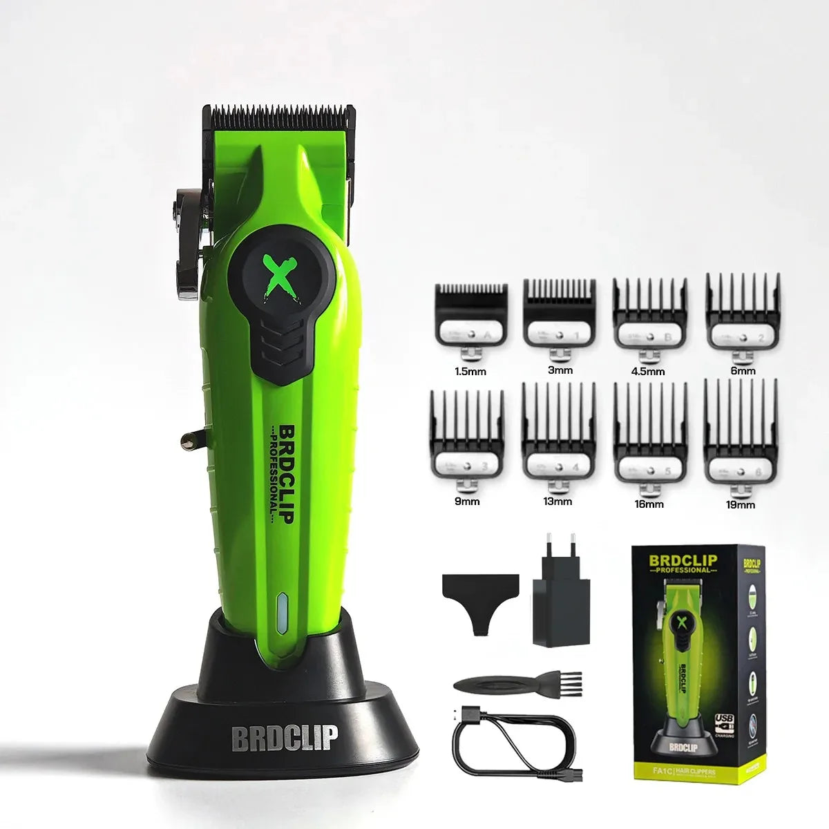 BRDCLIP Professional Hair Clippers Rechargeable Hair Trimmer Charging Base Haircut Machine DLC Blade Clippers For man BRD-FA1C
