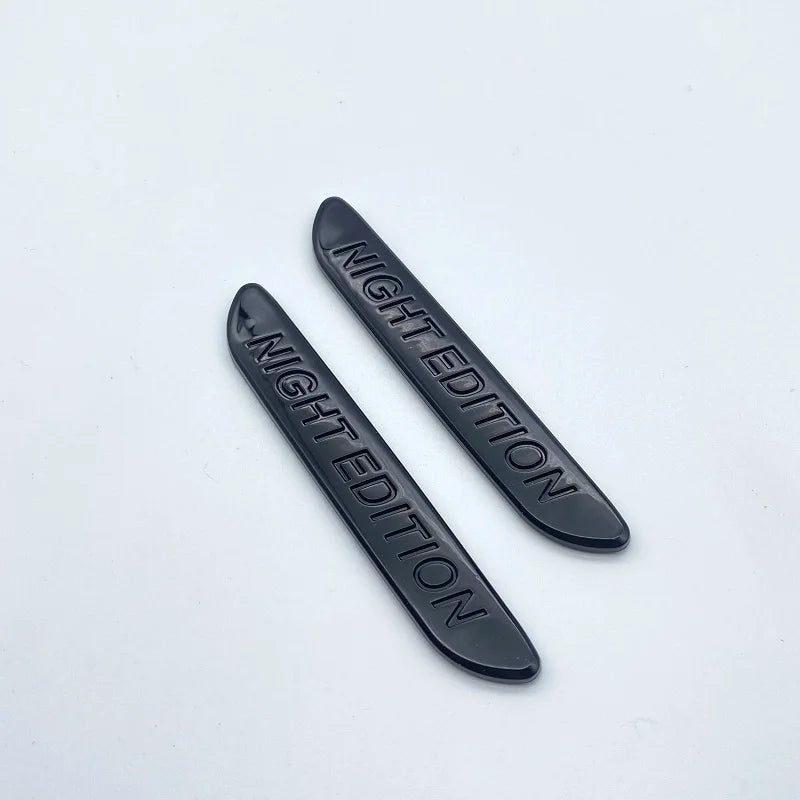 Glossy Black NIGHT EDITION Grand Edition Prime Edition 3D Letters Emblem Car Trunk Logo Sticker Accessories For C300 GLA CLA