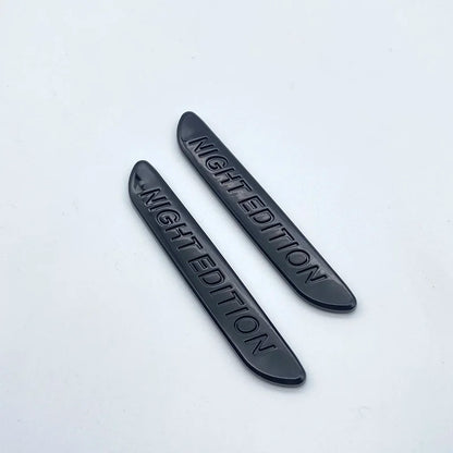 Glossy Black NIGHT EDITION Grand Edition Prime Edition 3D Letters Emblem Car Trunk Logo Sticker Accessories For C300 GLA CLA