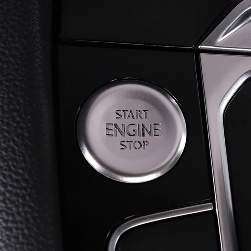 Car door unlocking button decorative sticker is suitable for Volkswagen VW new CC aluminum alloy interior button accessories