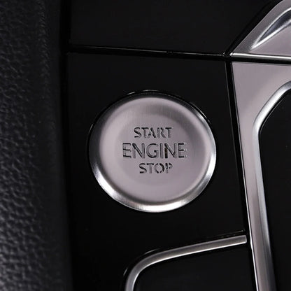 Car door unlocking button decorative sticker is suitable for Volkswagen VW new CC aluminum alloy interior button accessories